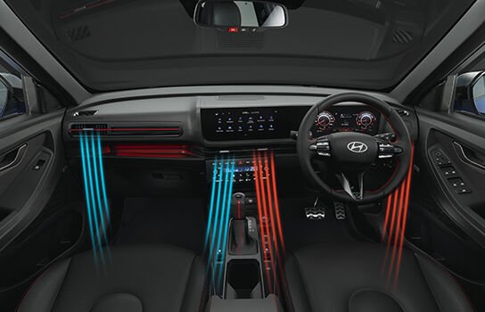 Stylish horizontal air conditioning vents