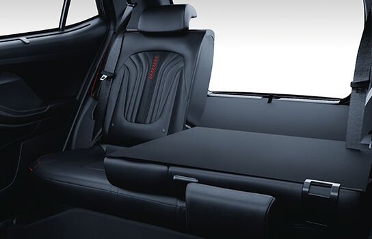 Rear foldable seats