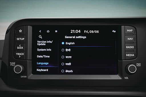 Multi-language UI support (12 nos.)