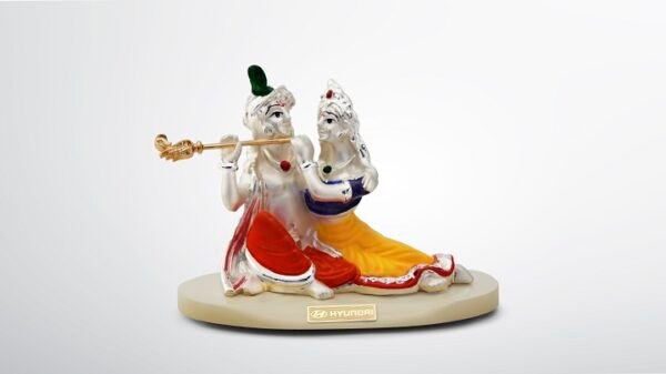 LORD RADHE KRISHNA SILVER FINISH