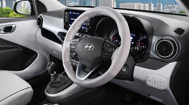 KUN Hyundai | Showroom & Service STEERING WHEEL COVER LEATHERETTE_GREY