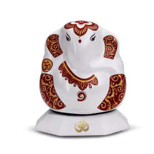 KUN Hyundai | Showroom & Service CERAMIC GANESHA - RED AND WHITE