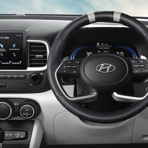 STEERING WHEEL COVER - BLACK & GREY