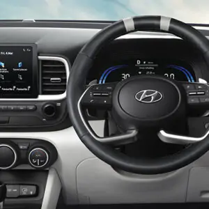 KUN Hyundai | Showroom & Service STEERING WHEEL COVER - BLACK & GREY