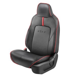 JET BLACK SC WITH GREY / RED STRIP (STD PU) DET