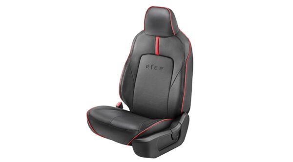 JET BLACK SC WITH GREY / RED STRIP (STD PU) DET